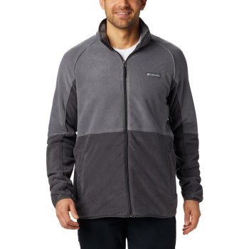 Columbia Basin Trail Full Zip Fleece Big, Chamarras Grises Oscuro Para Hombre | 257486-ZWY